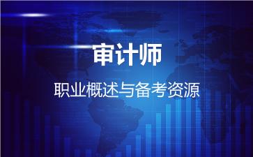 2026年审计师职业概述与备考资源