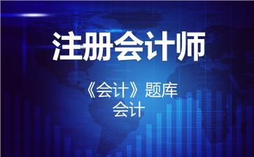 2026年注册会计师《会计》题库-会计
