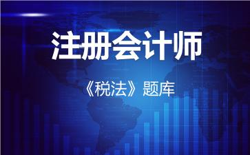 2026年注册会计师《税法》题库-税法