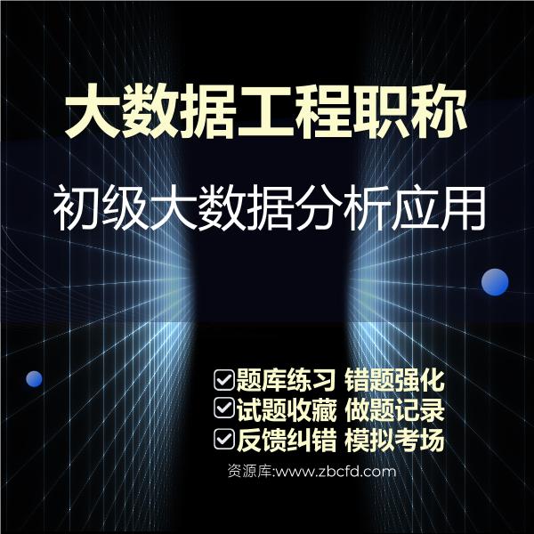 大数据工程职称初级大数据分析应用